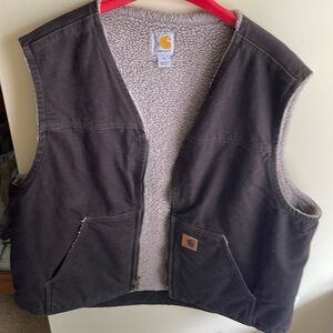 Carharrt Denim Heavy Lined Vest